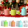 Snowflake Candle Mold White Aromatherapy Plaster Mold Embossed Christmas Mold Silicone For Storage Jar Diy Crafting Home Decor