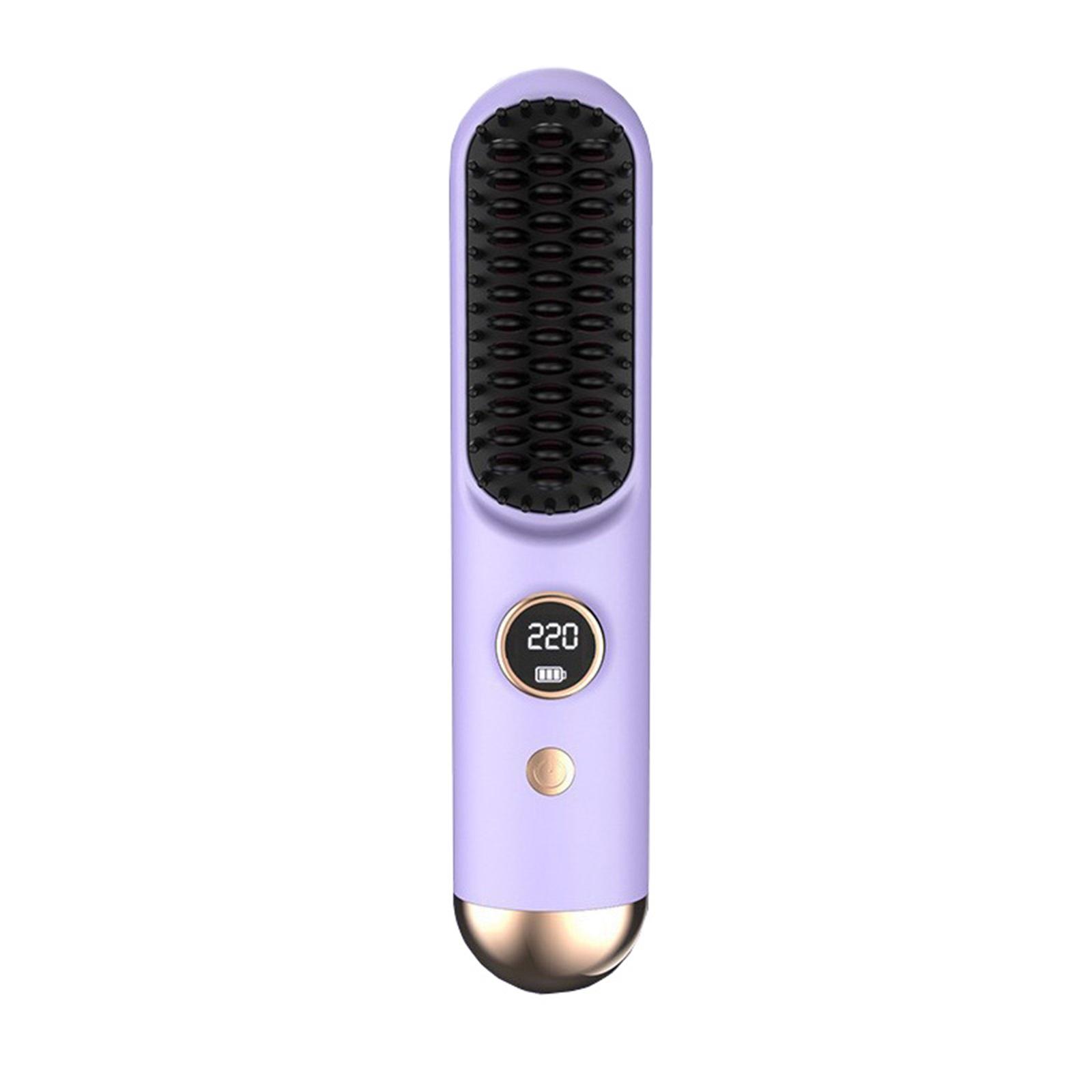 Brush Pro, портативная выпрямляющая щетка Numoya - GoBrush Pro, с USB-подзарядкой и 4 температурными режимами, для женщин всех типов волос One Size