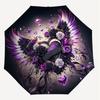 1PC Heart Wings Umbrella-8-Rib Reinforced, Automatic Open, Lightweight & Durable, Cute Fashion Accessory for Outdoor, Beach or Casual Use, Beach Umbre