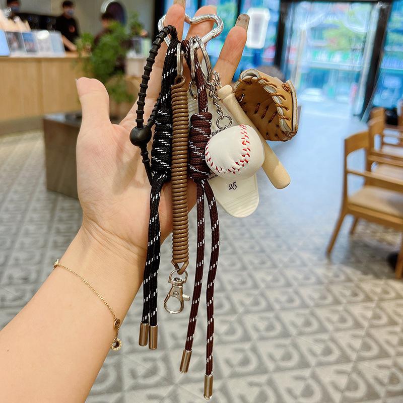 Yogodlns Elegant Baseball Bags Pendant Stylish Bag Accessory For Women Woven Rope Handbag Hanging Bags Accessories Spare Parts for Bags