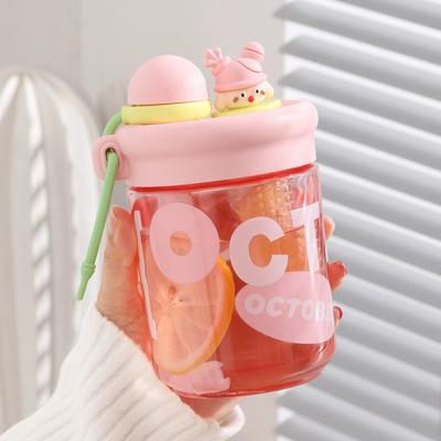 Tazza di Plastica per Ragazze ad Alto Livello di Aspetto Resistente alle Cadute Resistente alle Alte Temperature Tazza da Tè con Separazione Acqua e Tè per Bambini e Studenti