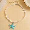 Y2k Large Resin Starfish Pendant Necklace for Women Trendy Summer Beach Vacation Jewelry On Neck 2025 Fashion Accessories Female