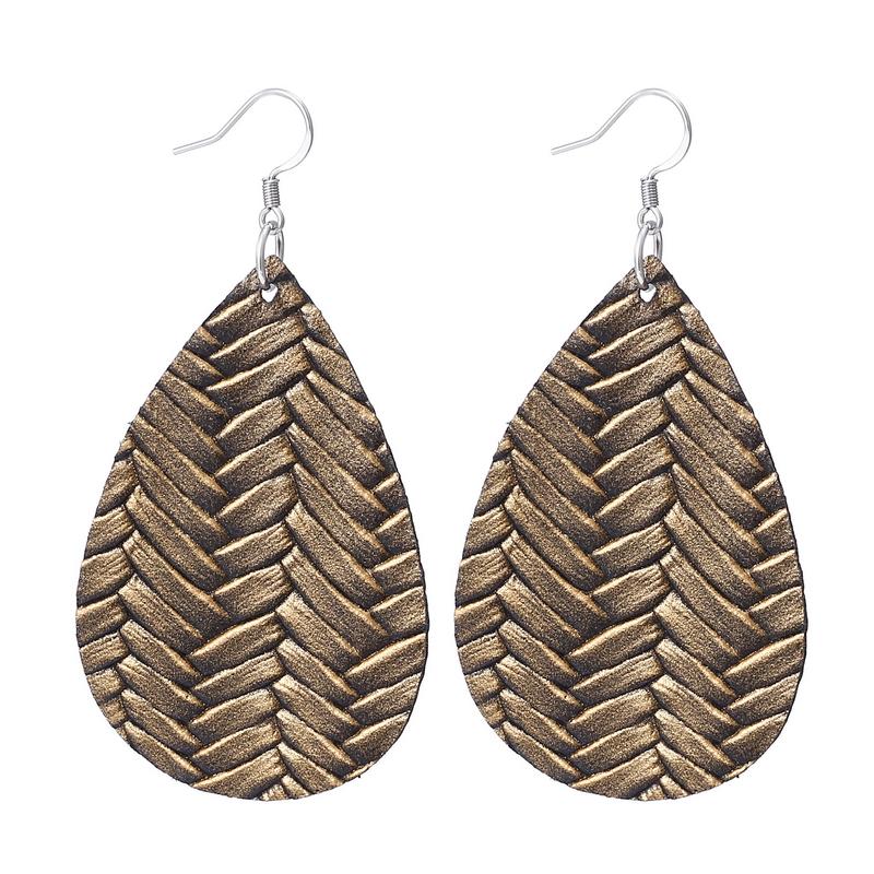 

Модные серьги-капли из мягкой искусственной кожи для женщин, легкие подвесные серьги, ювелирные изделия, антикварные серьги-подвески, подарки, оптовая продажа