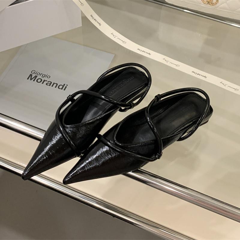 

Fashion Bailamos New Women Flats Fashion Ladies Elegant Mary Jane Shoes Flat Heel Casual Dress Outdoor Sandals Mujer 39 чёрный