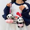 Cute Panda Plush Toy Keychain - Multi-Style Backpack Accessory and Gift