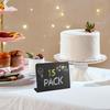 15 Pack Mini Chalkboard Signs for Chalk Sign for Food Party Buffet Table Sign Chalkboard Wedding Bakery Small Chalkboard Sign