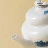 Yueji Kiln Wood-Fired White Porcelain Landscape Teapot