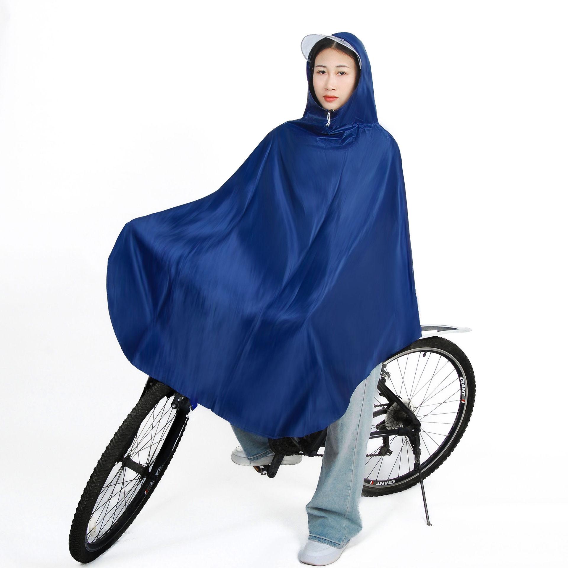 

Plus Size Electric Vehicle Raincoat: Thick Oxford Cloth, Soft & Durable, Single/Double Person Options