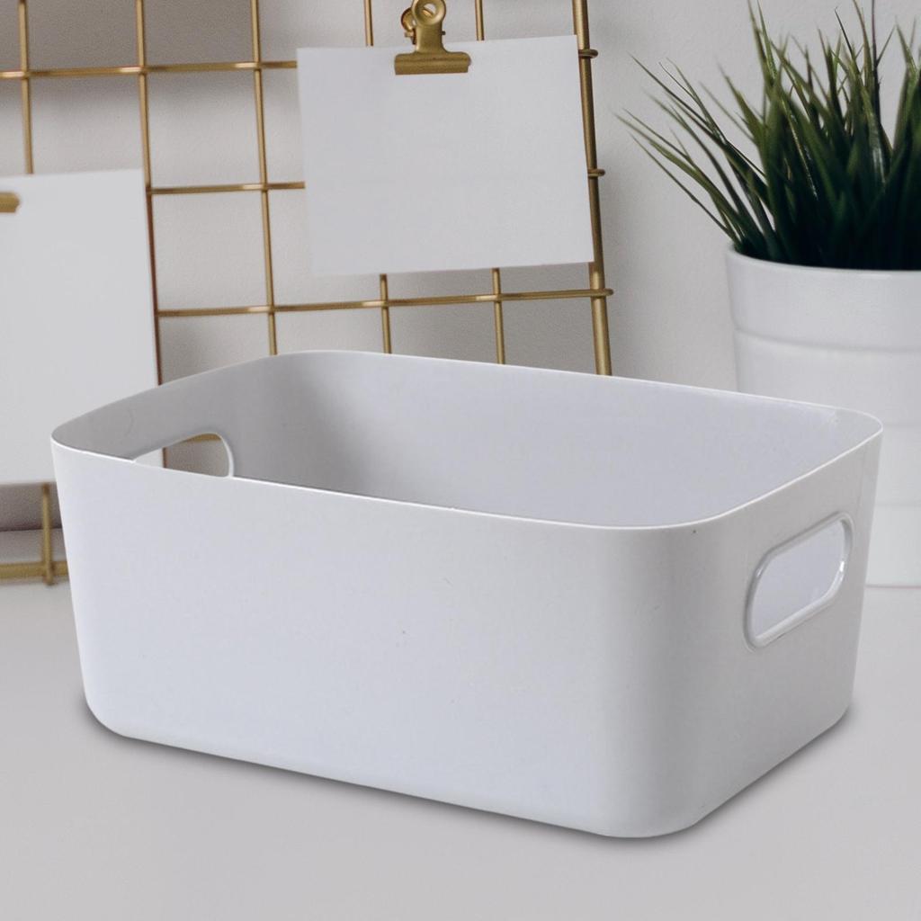 Desktop Storage Basket Stackable Vanity Bin for Home Closet Bathroom M