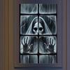 Ghost Window Cover Halloween Female Ghost Window Clings Holiday Door Poster Home Decor For Apartment Porch Outdoor Interior