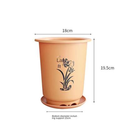 Neu mit Schale Blumentopf Plastik Atmungsaktiv Blumentopf Porzellanähnlich Orchidee Speziell Dekorativ Töpfe