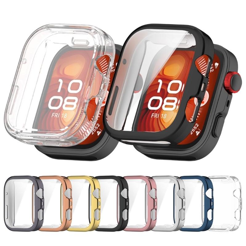 Impact Resistance Sleeve Guard Soft Flexible TPU Protective Cover Full Access To Button for Watch Fit 4 Shock Absorption