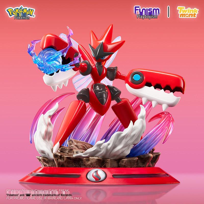 Pokémon Shining Moments: Mega Scizor Evolution Figure Ornament Mega Scizor Figure (1 piece)