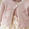Korean Style Girls' Spring Cardigan & Romper Dress for One-Year-Old Princess