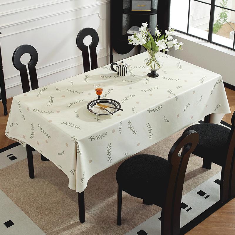 Retro Tablecloth Leave-in Oil-proof and Waterproof French Light Luxury High-end Dining Table Coffee Table Rectangular Tablecloth Dining Table Cloth