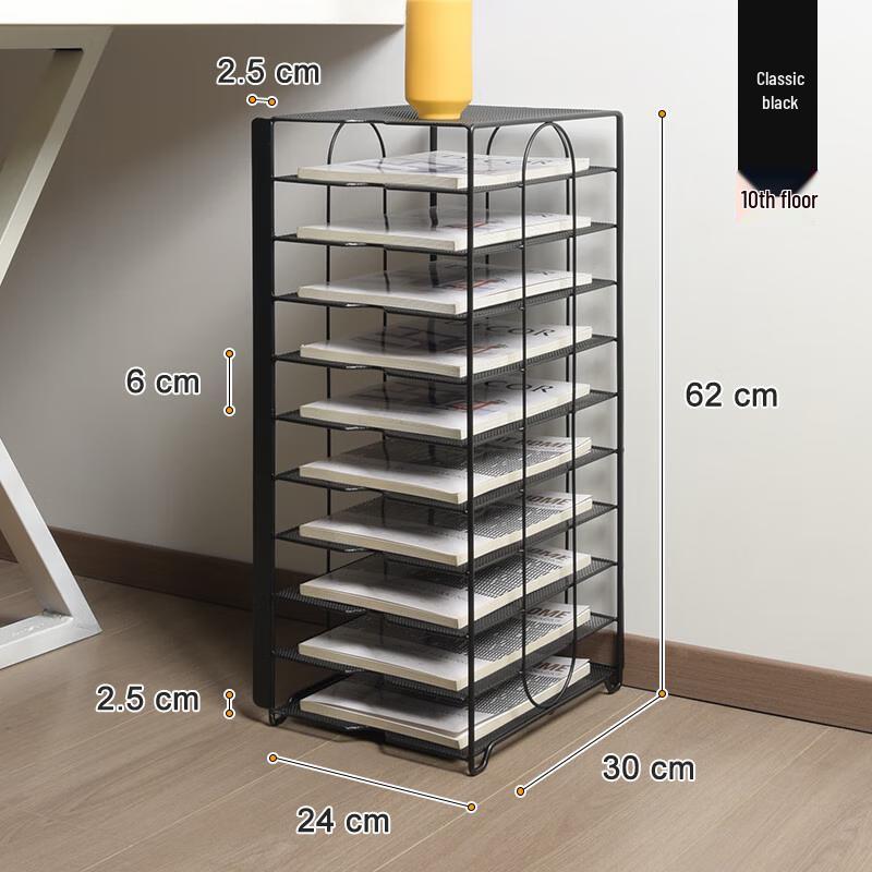 Multi-layer A4 File Organizer Rack