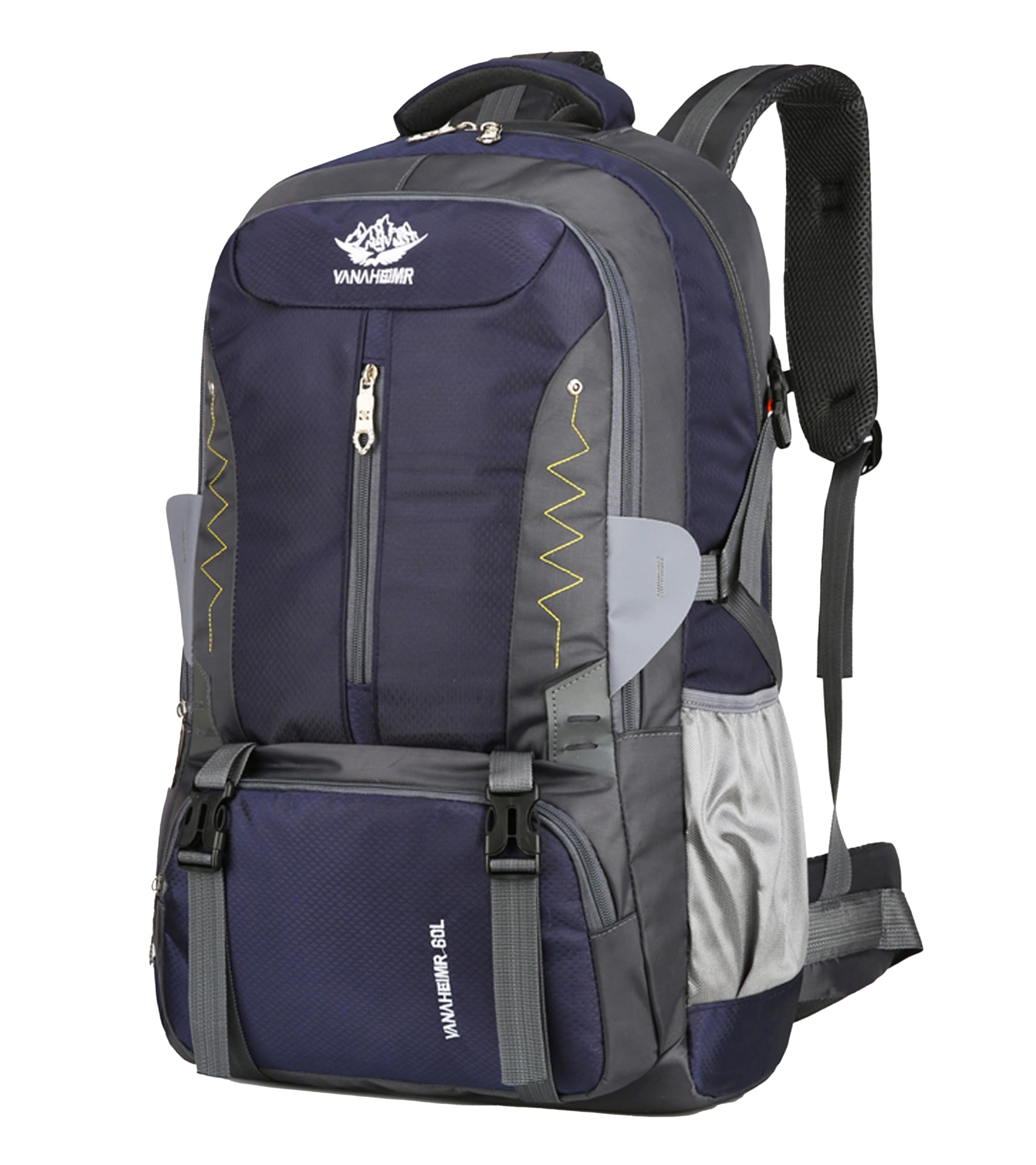 

Легкий 55-літровий туристичний рюкзак для чоловіків і жінок, великий і зручний для та FSD.WG стійкий до землетрусів, Місткість, Водонепроникний, Дихаючий, Кемпінг,