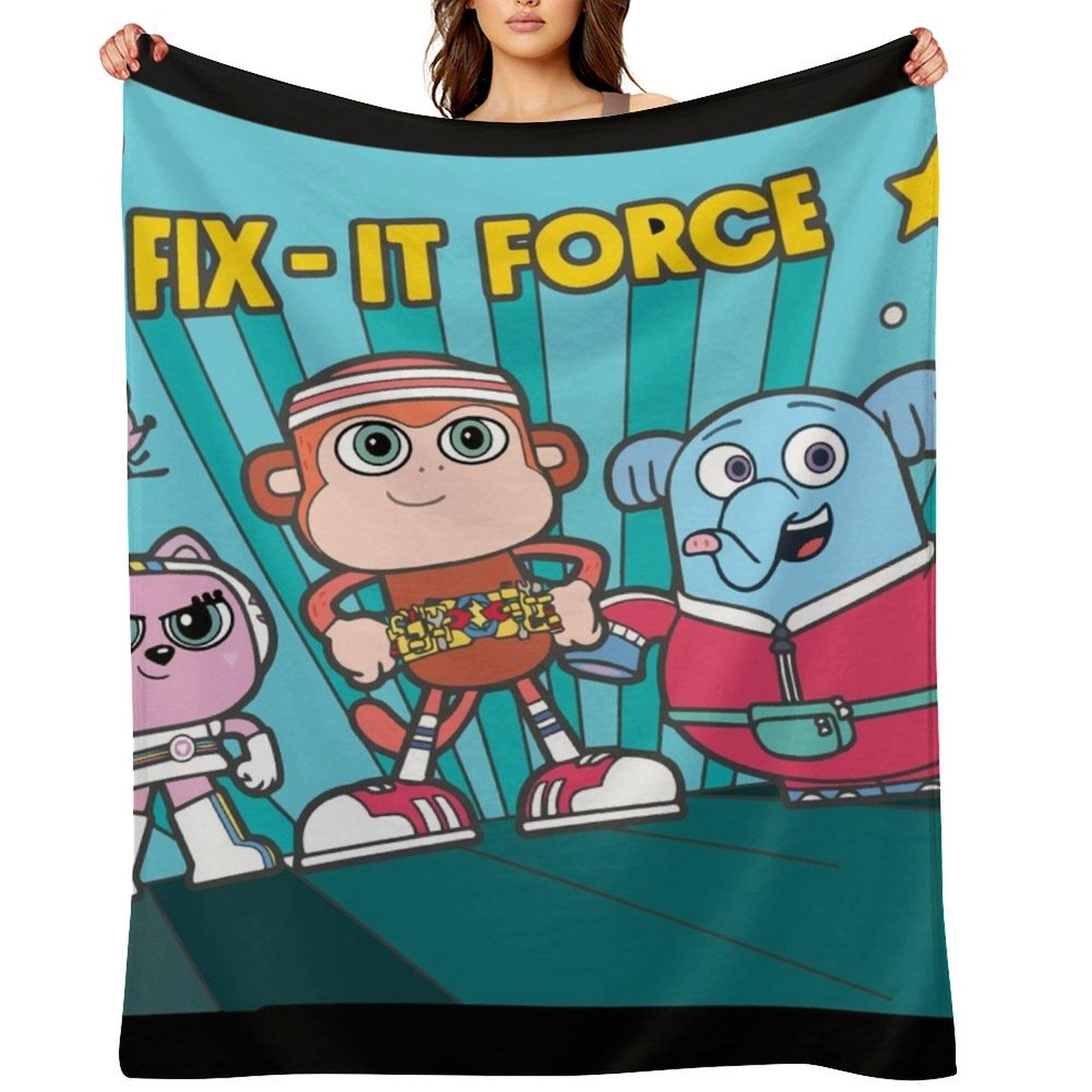 fix-it force chico bon bon Throw Blanket Quilt Furrys wednesday Blankets 75X95CM