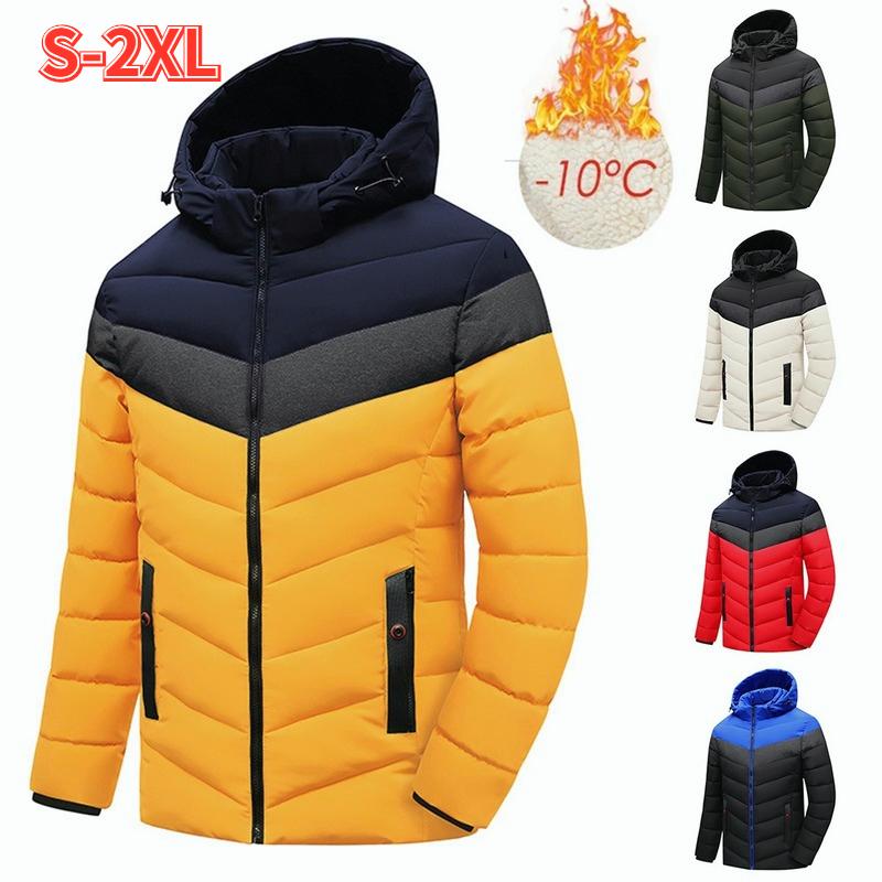 Buy Mens Hoodie Bubble Coats Puffer Comfy Jackets Winter Warm Quilted