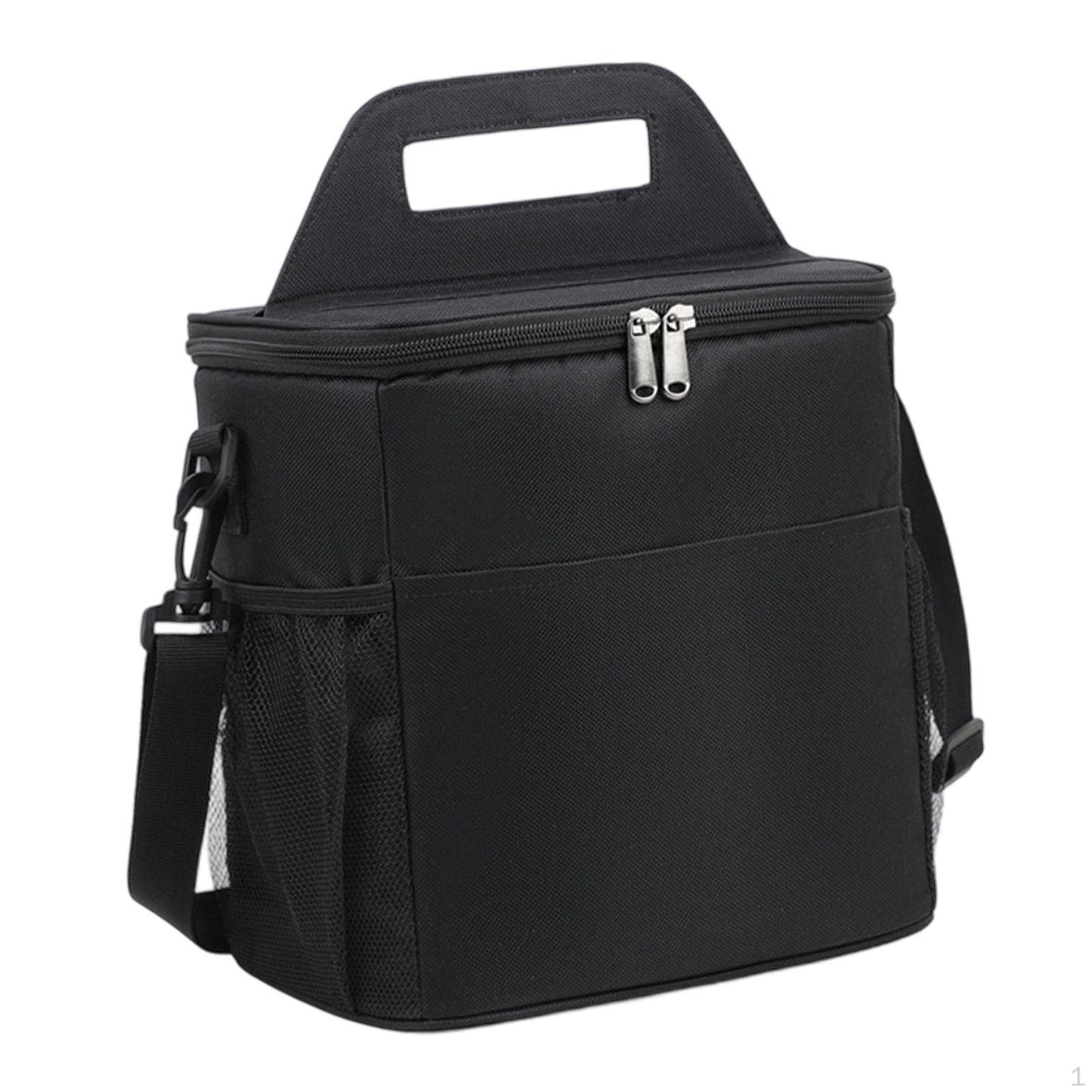 

Изолированный Ланч Портативный Органайзер для Хранения Термосумка для Пикника Кемпинга Пляжа Рыбалки Взрослой Еды чёрный