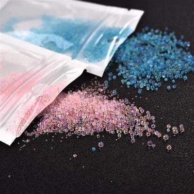 10g/Pack 0.4-3mm Mini Bubble Ball Beads Tiny Glass Bead For Silicone Resin Epoxy Filler Resin Filling DIY Nail Art Decor