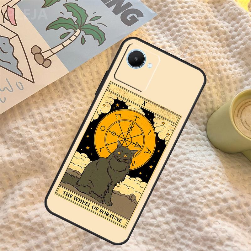 The Empress Tarot Cat Art Print Case For Realme C71 C75 C61 C53 C55 C33 C63 C51 C65 C67 11 12 13 14 Pro Plus GT6 GT7 15 Pro