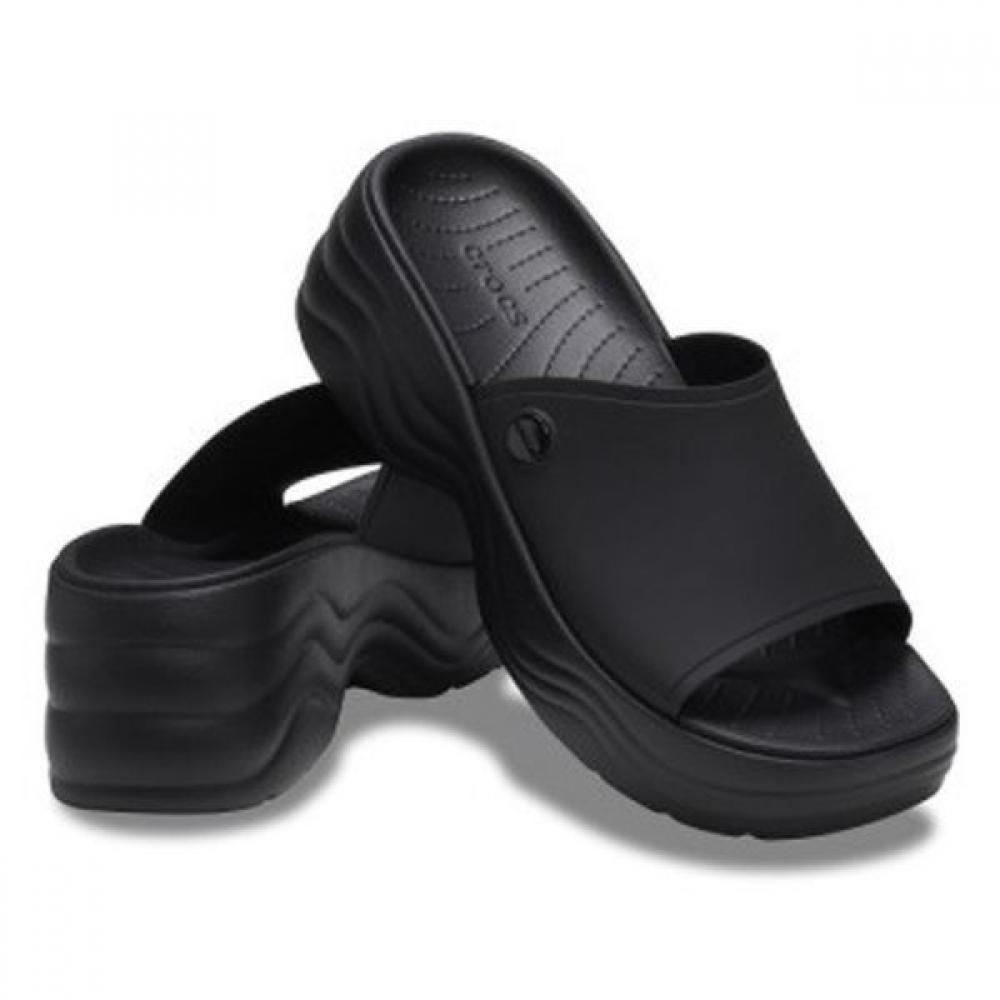 

Женские шлепанцы Crocs Skyline Slide Черные 208182 001 W8(250mm)