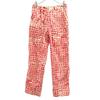 Keisuke Kanda Check Pattern Straight Pants 2 Red Button Fly Women Used