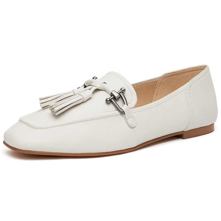 Clarks Simple Comfortable Flat Shoes Women Shoes White 261644224