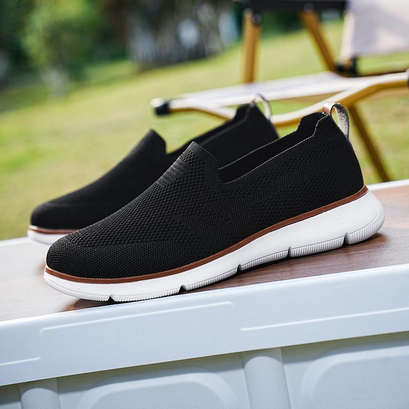 Extra large size mesh shoes men's summer casual fly-woven sports shoes outdoor casual shoes walking men's shoes