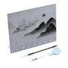 Tavola da Disegno ad Acqua Riutilizzabile Buddha Scrittura Pittura per Meditazione Rilascio Pressione Rilassamento con Acqua Pennello &