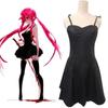 Diary Anime Future Mirai Nikki Gasai Yuno Cosplay Costume Pu Leather Dress Black