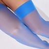 Pink Erotic Stockings for Women Thigh High Socks Slightly Shining Over Knee Hosiery Black White Sexy Stocking medias