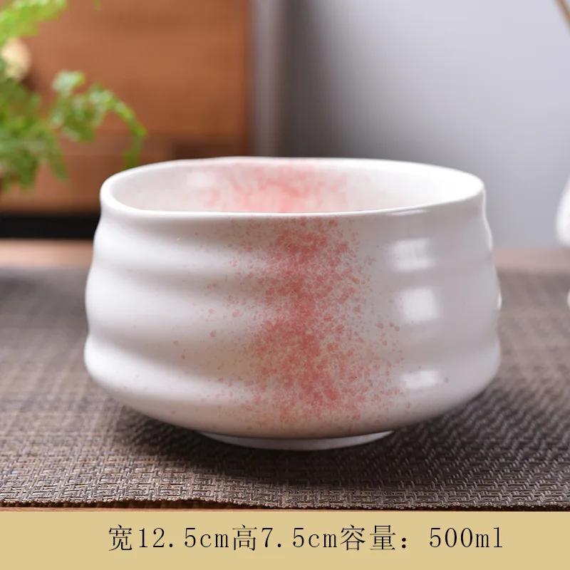 Matcha Bowl Ceramic Tea Set Accessories Tea Set Japanese Tea Ceremony Song Dynasty Tea Salad Soup bowl Special Matcha tea bowl