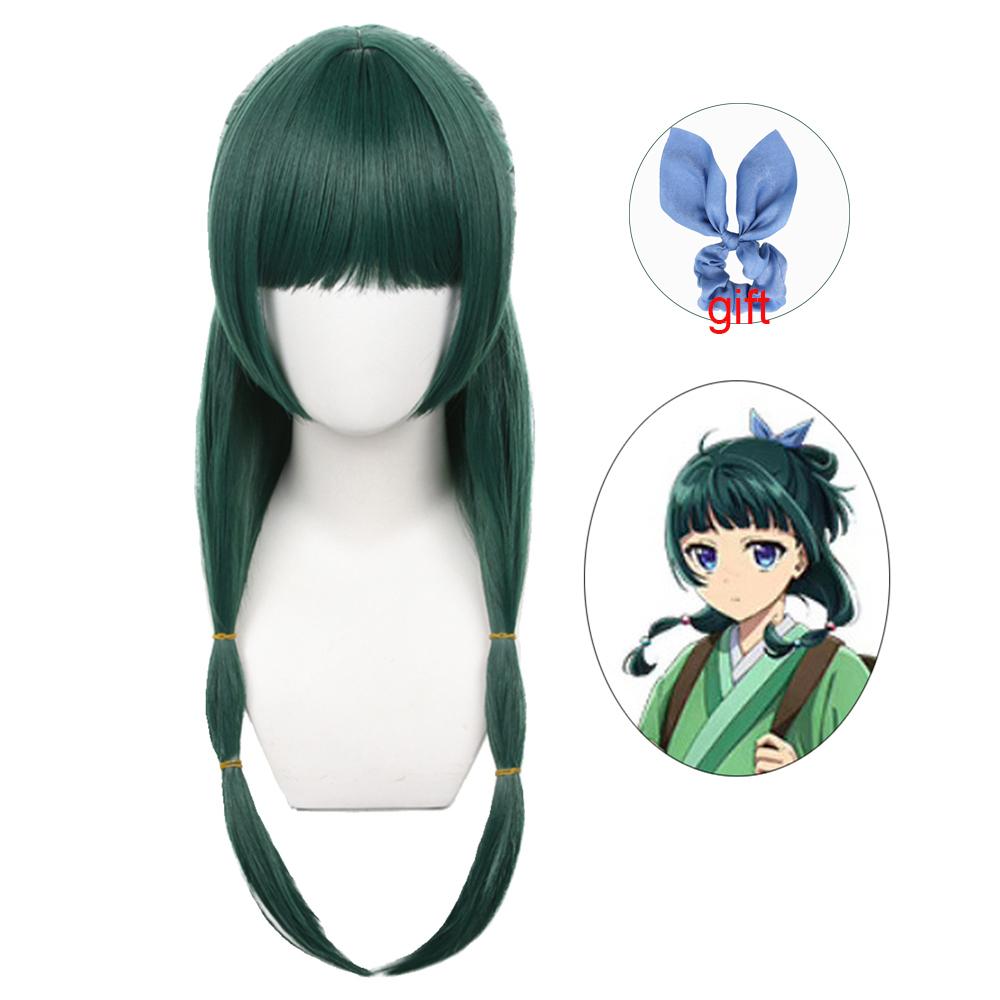 Anime Maomao Cosplay Pruik The Apothecary Diaries Mao Mao Cosplay Groen Haar Oren Hoofddeksel Staart Dames Halloween Feest Accessoires