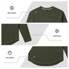 Men's Long Sleeve T-Shirt Casual Crewneck Loose Fit Breathable Versatile Base Layer Top for Commute and Everyday Wear