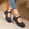 Premium Doudou shoes women's new autumn and winter French retro temperament felt Mary Jane single shoes