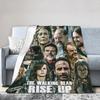 The Walking Dead Daryl Dixon Flannel Blanket Horror Movie Custom Throw Blanket for Home 150*125cm Plush Thin Quilt