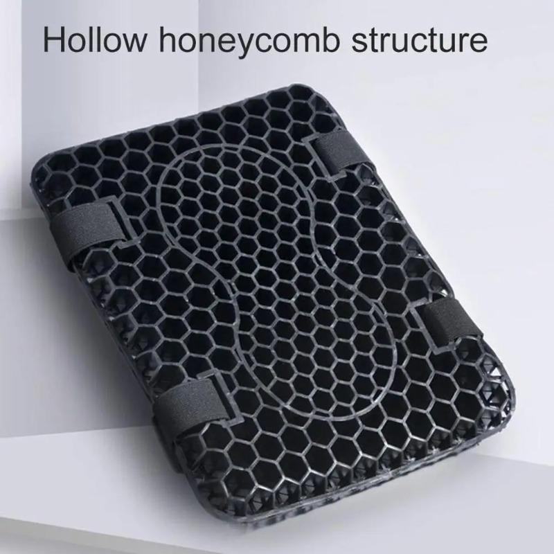 Motocyklový voštinový gelový sedák 3D síťovinaPohodlí Tlumení Absorbuje Tlak Motocyklový Úleva Prodyšný Sedák