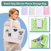 Beach Bag Silicone Phone Storage Bag Hole Bag Silicone Holder