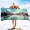 Aurora Printing Series Seaside Vacation Beach Towel Swimming Bath Towel Microfiber Sports Towel