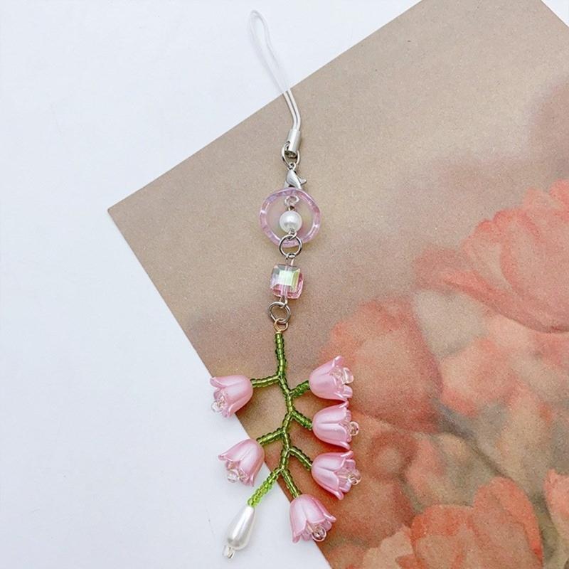 Cute and Stylish Keychain Phone Strap Trendy Keychain Phone Strap Set with Keyring and Cord Multi Functional Keychains