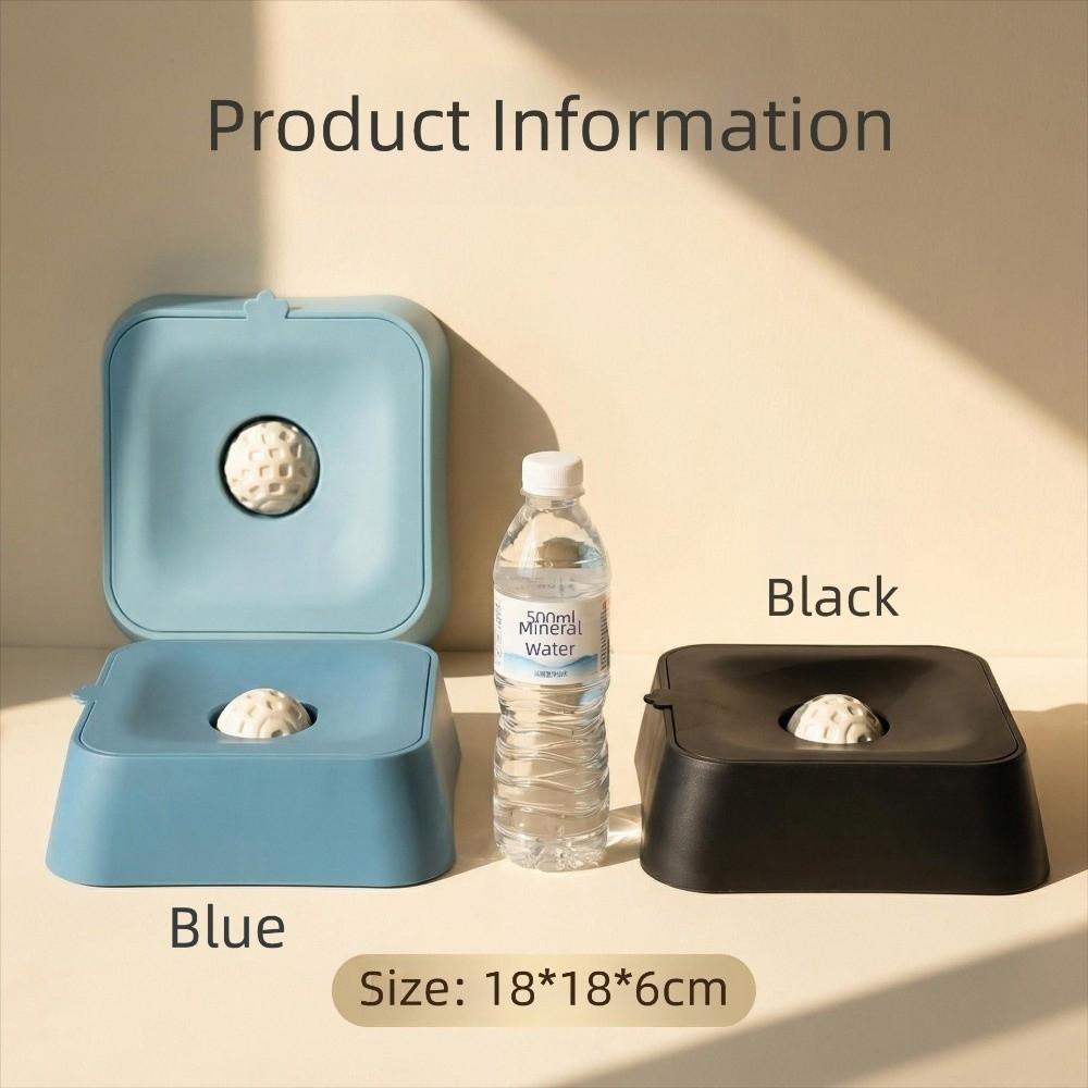 PP Material Dog Lick Bowl with Rolling Ball Blue Black Pet Slow Feeder Large Capacity Enjoy Eating Lick Ball Bowl for Dog Cats