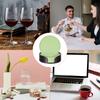 6pcs Silicone Drink Coasters with Holder Non-Slip Coasters Drinks Heat Resistant Cup Dish Drying Mat Tabletop Protection