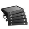 PU Leather Jewelry Display Case with Transparent Lid - Dustproof Storage for Rings, Earrings, Necklaces, and Bracelets
