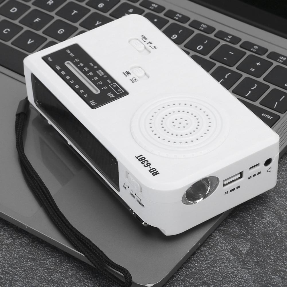 RD638 ABS Solar Energy Emergency Multifunction Hand Crank Radio Support FMCelsiusAM Function