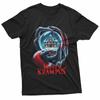 Froher Krampus Kommt in die Stadt Weihnachten Gothic Xmas Horror T-Shirt