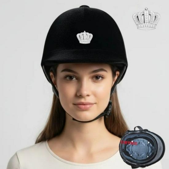 Velvet Equestrian Helmet for All Seasons – Unisex Horse Riding Protective Hat