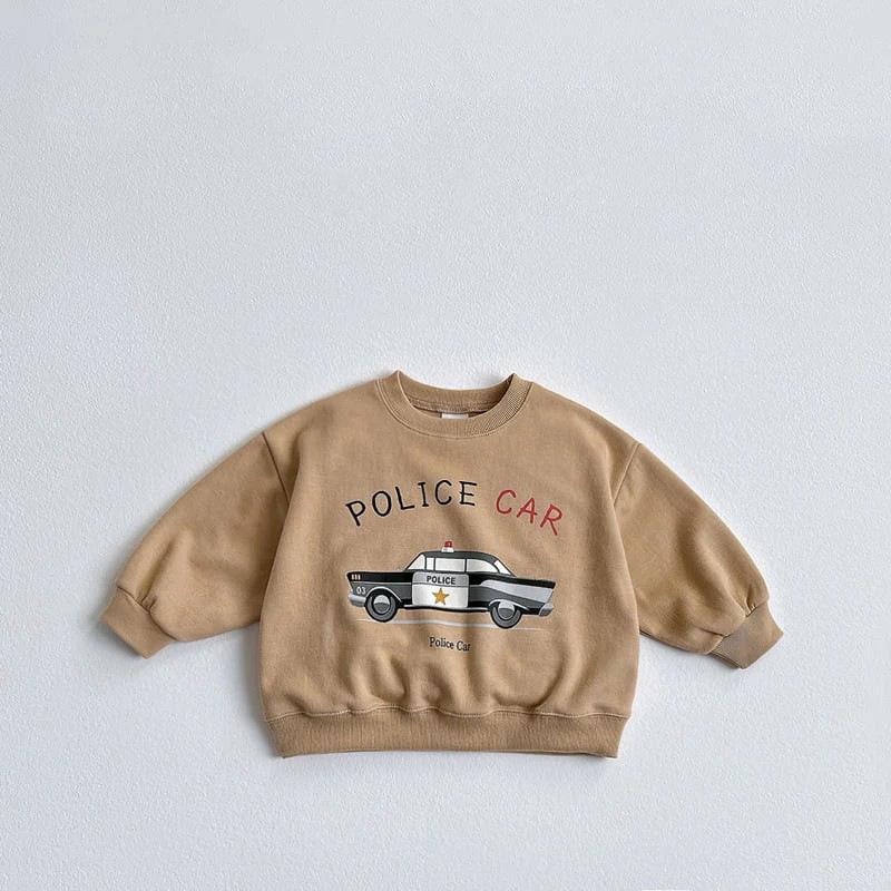 

Toddler Boys Autumn Car Cartoon Pullover Hoodie 130cm кавовий