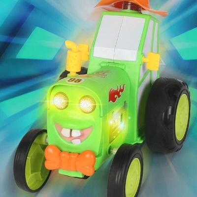 Remote Control Car Train Toy Jumping Car Dancing Stunt Car Rechargeable with Light Music